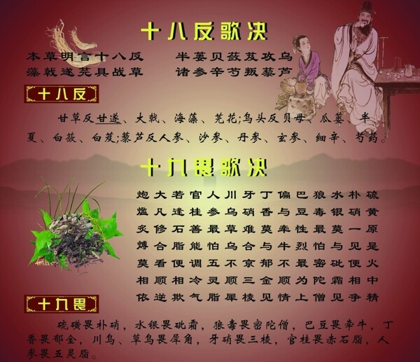 十八反十九畏图片