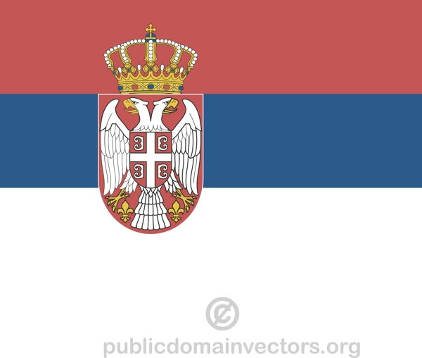 塞尔维亚矢量标志