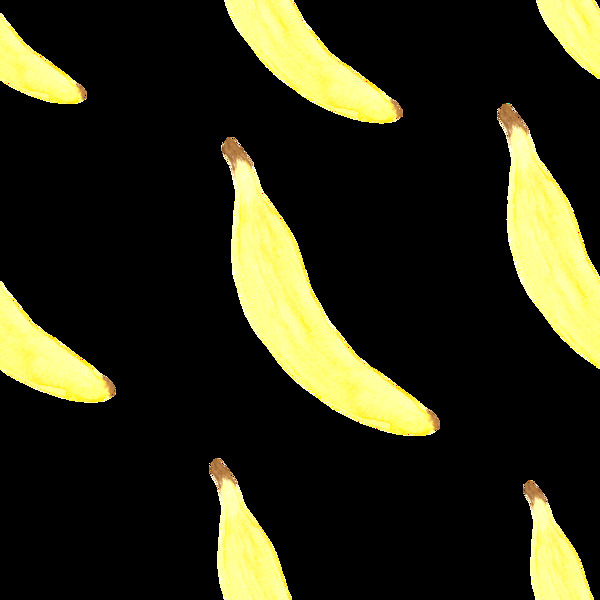 卡通香蕉透明素材
