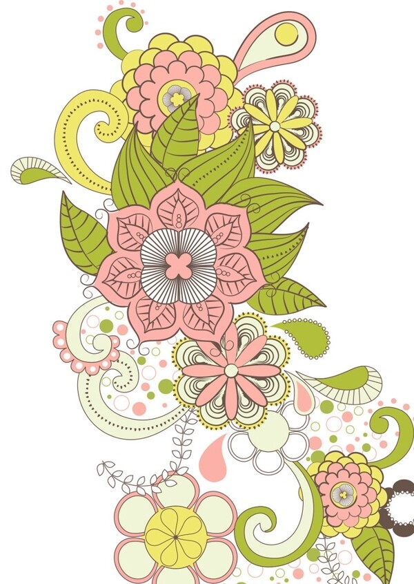 花卉图案设计图片