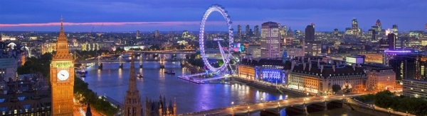 伦敦泰晤士河夜景图片
