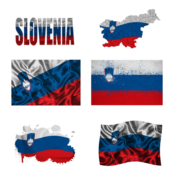 斯洛伐克国旗地图