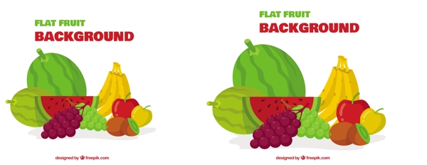 手绘美味的水果广告背景素材