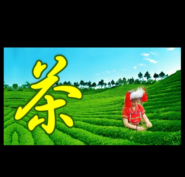 茶文化茶庄展板图片