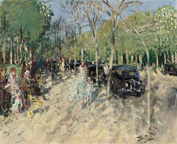 PierreEugeneMontezinSpringattheForest1929画家风景画静物油画建筑油画装饰画