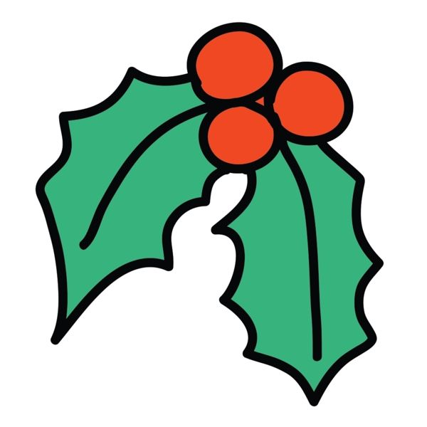 网页UI绿色植物果子icon图标设计