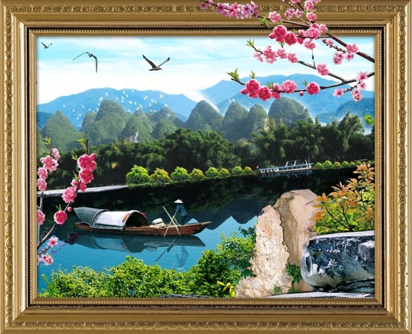 桂林风景画图片