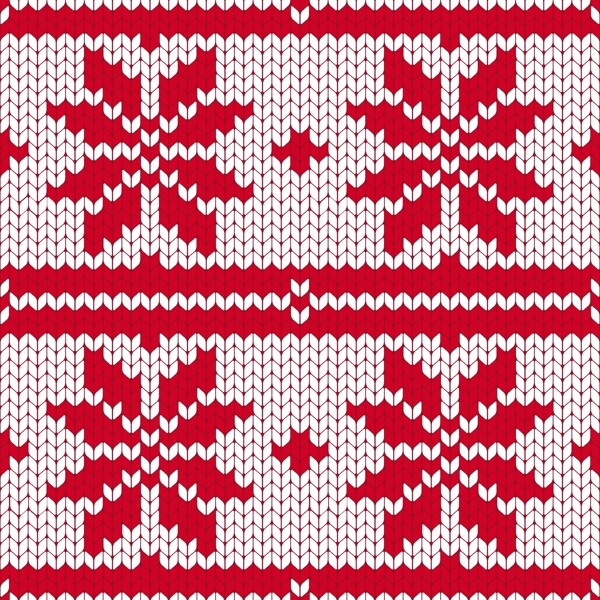 红色雪花圣诞节填充背景矢量素材
