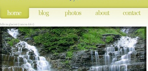 自然风景图集网页模板
