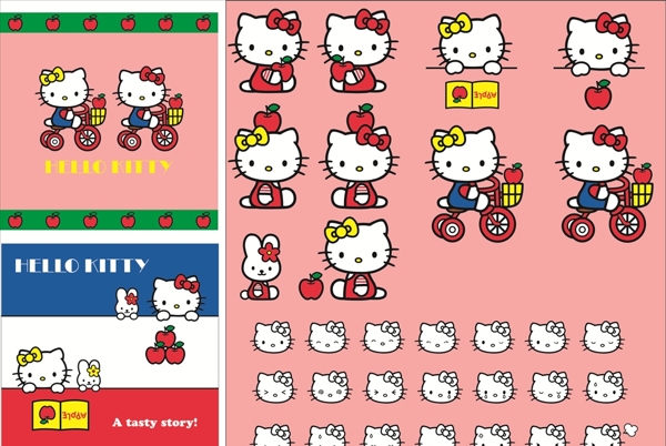 HelloKitty猫矢量素材