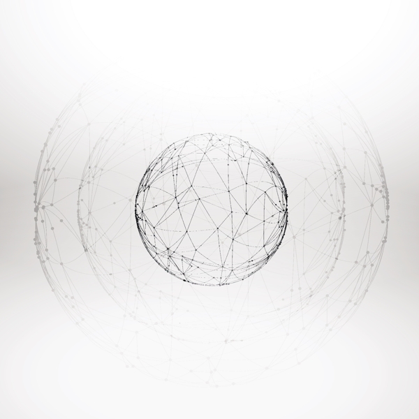 网状球体线框图片