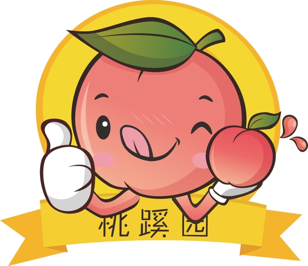 桃子果汁logo