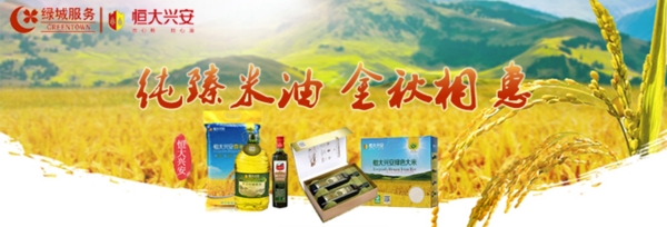 恒大粮油宣传banner