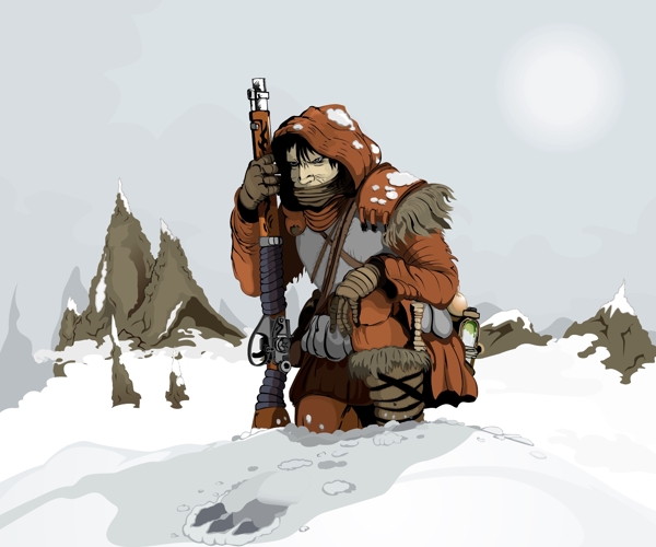 雪的猎人