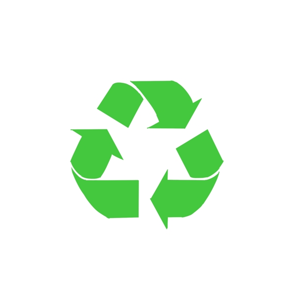 绿色环保标示垃圾可回收