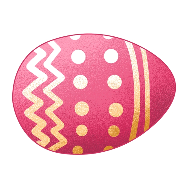 粉红色复活节彩蛋png元素
