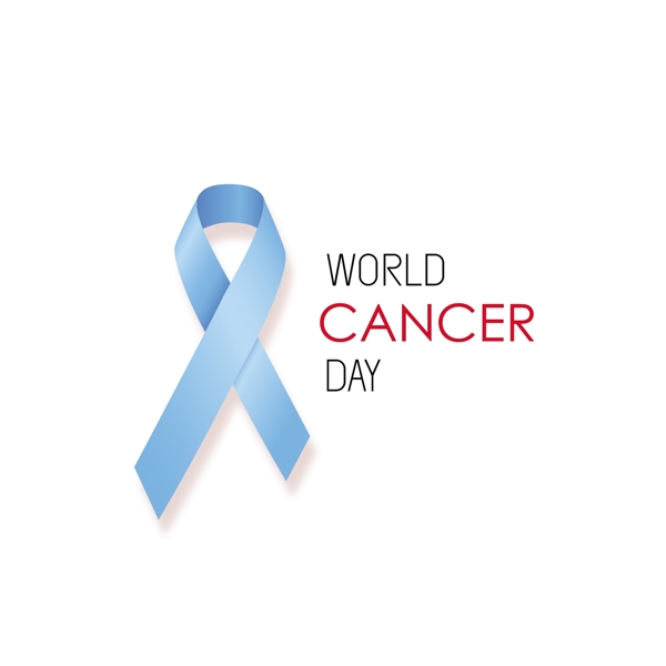 背景与现实的蓝带世界癌症日