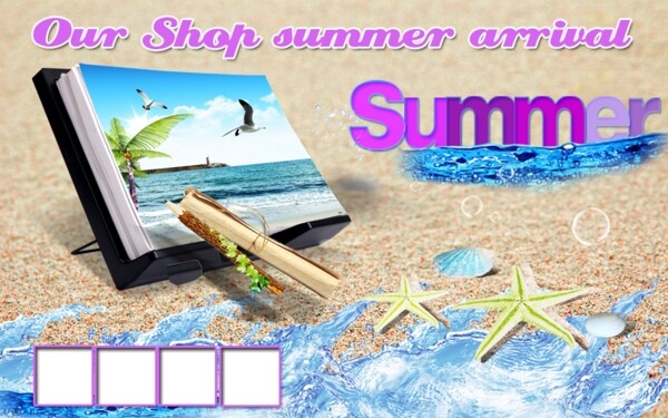 夏季summer英文海报