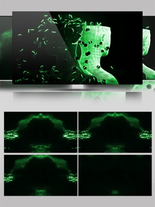 绿色激光光斑动态视频素材