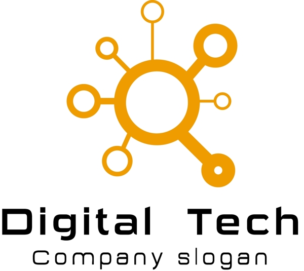 数字公司logo模板