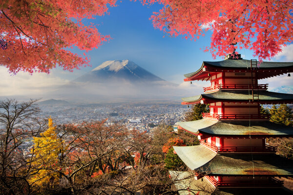 日本富士山风景图片