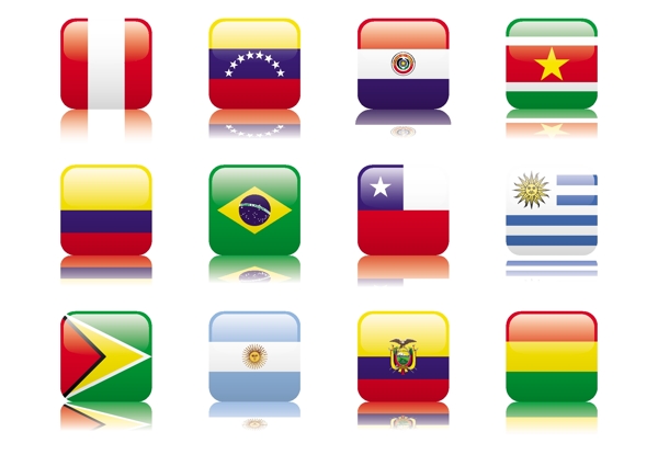 秘鲁和南美国国旗