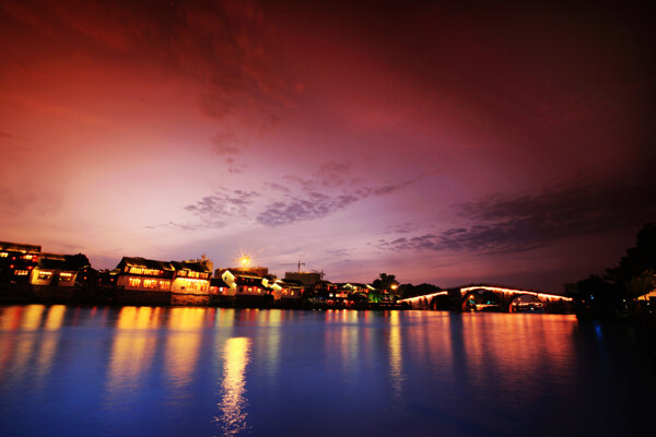 杭州运河风光图片