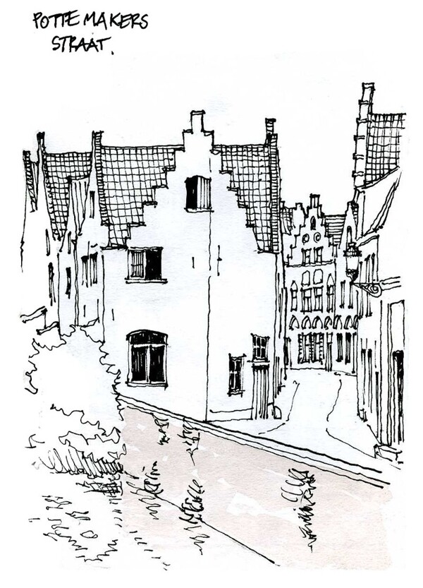 手绘城堡欧式建筑效果图