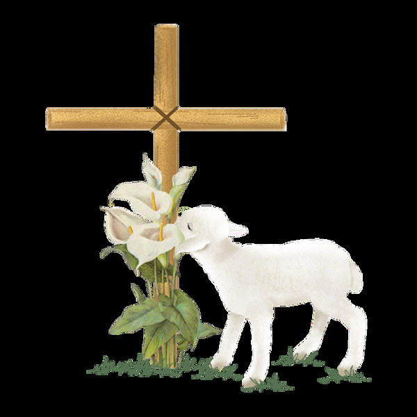 小羊吃草元素