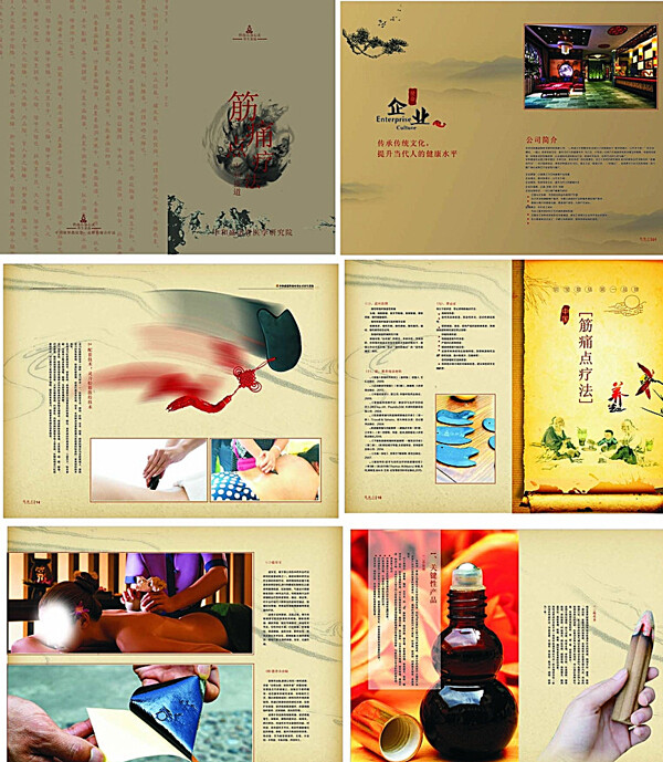 中国风养生画册图片