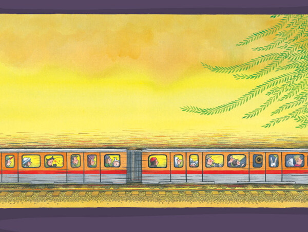 神奇行驶的火车漫画