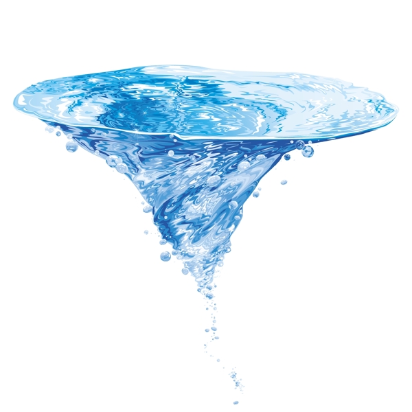 蓝色水纹水滴矢量素材背景图片