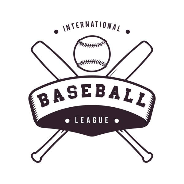 棒球徽标logo模板