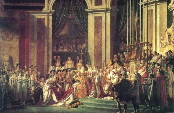 拿破仑在巴黎圣母院的加冕典礼图片