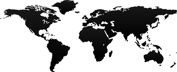 灰色的世界地图的免费矢量