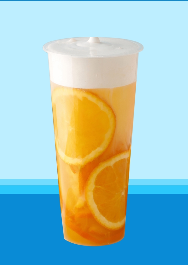 柠檬雪顶奶霜水果茶饮