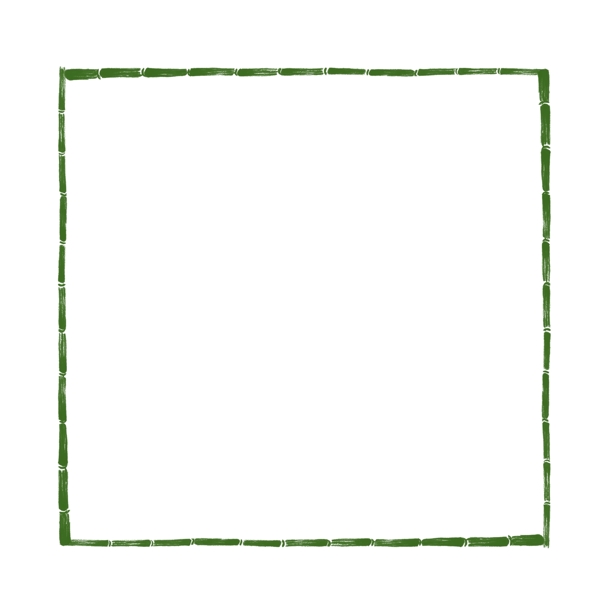 绿色竹子纹理边框
