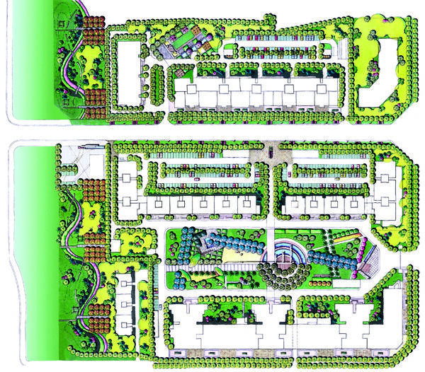 住宅区景观平面总图