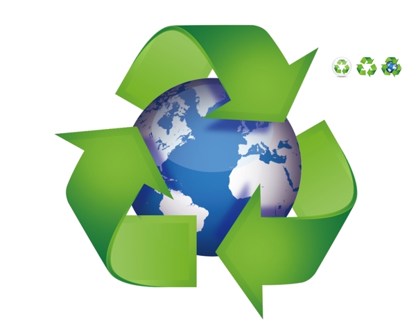 绿色地球循环标志