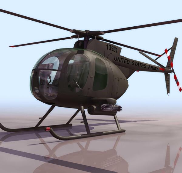 OH6A侦察直升机