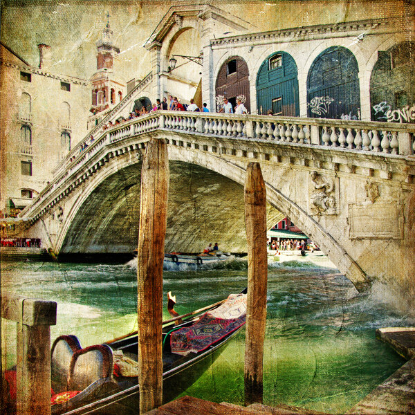 威尼斯拱桥风景