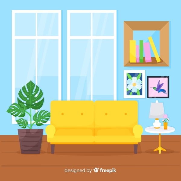 彩色温馨客厅设计图片