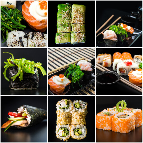 各种美味寿司图片