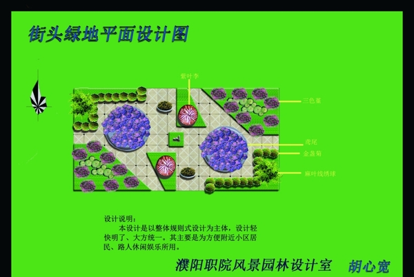 平面效果绿化广场绿地图片