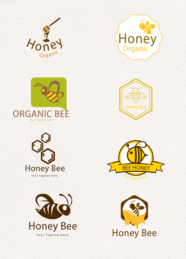 蜂蜜主题艺术字设计