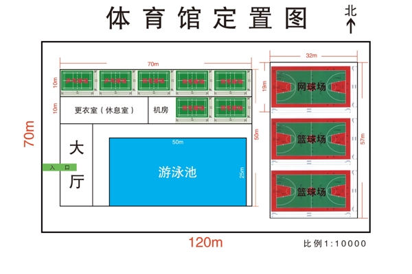 体育馆定置图