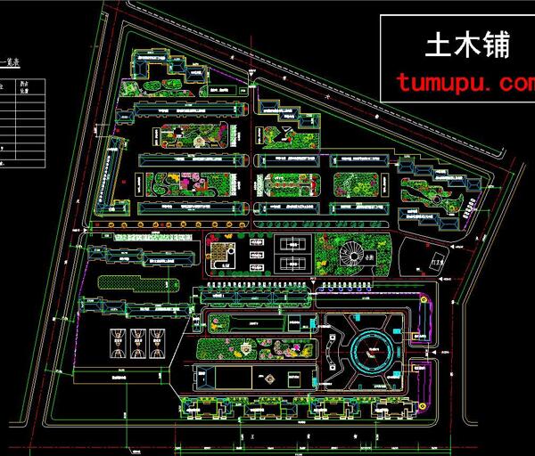 小区规划道路及绿化方案