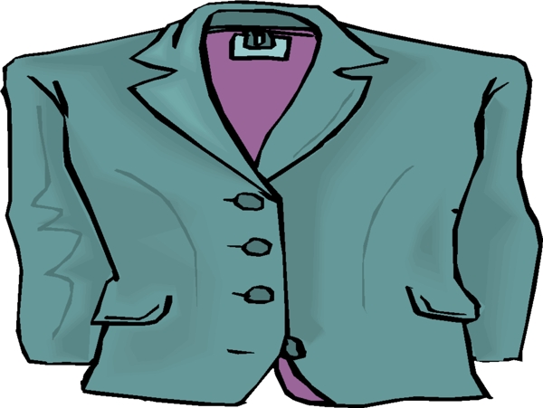 绿色调男款单排扣西服设计