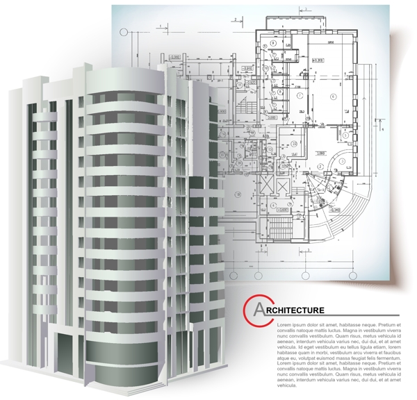 3d城市建筑工程图图片