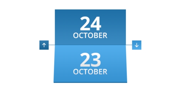 平的上下翻日历界面